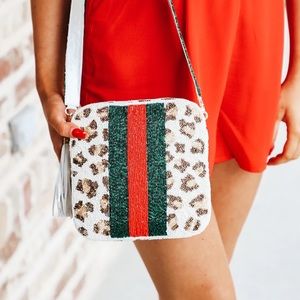 Moyna New York beaded bag with matching wallet